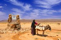 Woman at a well